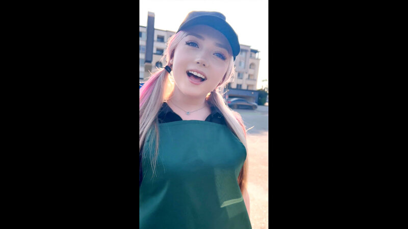 「【素人ナンパ】巨乳カフェ店員がコスプレ撮影で感じまくり！白人系美女の白肌むっちりボディに興奮」のサンプル画像2枚目