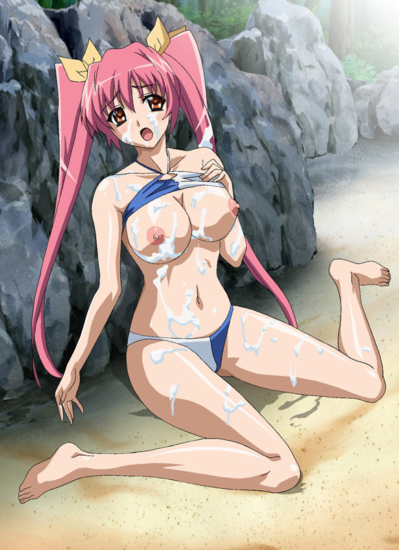 「【巨乳アイドル】水着姿で羞恥プレイ＆お漏らし！南国ビーチ撮影会で恥じらう美女の姿」のサンプル画像16枚目