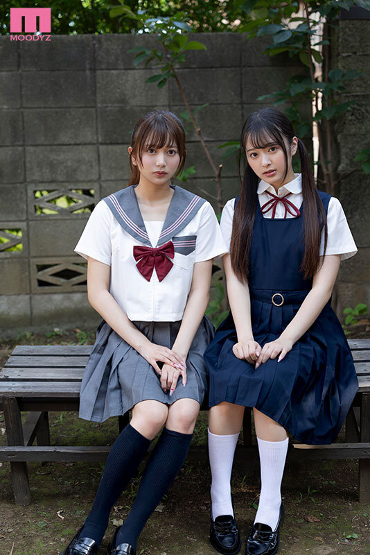 「北岡果林×花守夏歩が制服姿で3P中出しご奉仕！美少女姉妹の禁断プレイ」のサンプル画像1枚目