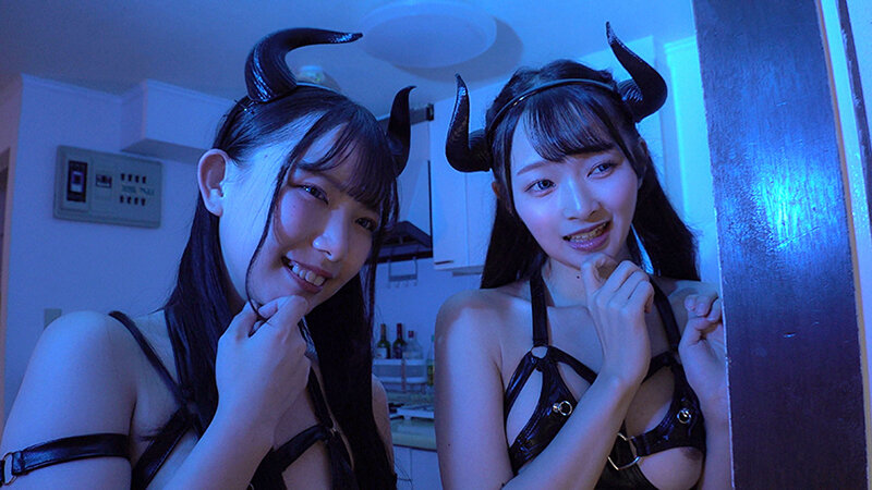 「天羽りりか・皆月ひかる他出演!Wサキュバス痴女に襲われ中出し&ごっくんでM男が搾り取られる」のサンプル画像12枚目