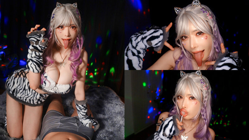 「爆乳ギャル痴女コスプレイヤーの淫語責め中出しプレイ｜ねっとり舌技で悩殺」のサンプル画像2枚目