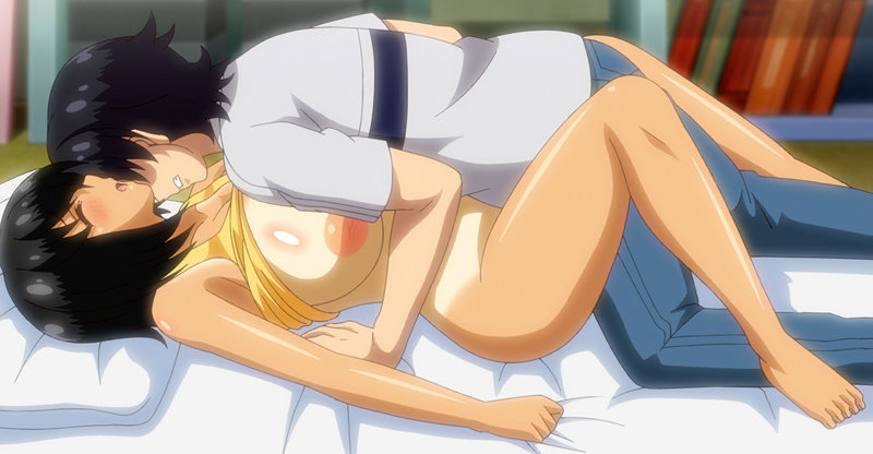 「【巨乳幼なじみ】スクール水着の日焼け跡がエロい田舎娘と中出しオナニー鑑賞【競泳水着】」のサンプル画像6枚目