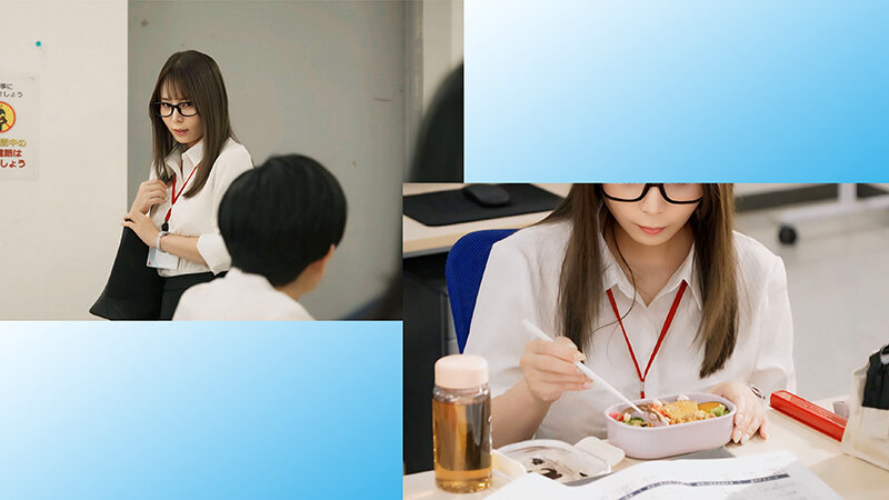 「【月島さくら】メガネ美人の爆乳OLが同僚と禁断パイズリ！Hカップ巨乳の誘惑に負ける社内恋愛」のサムネイル