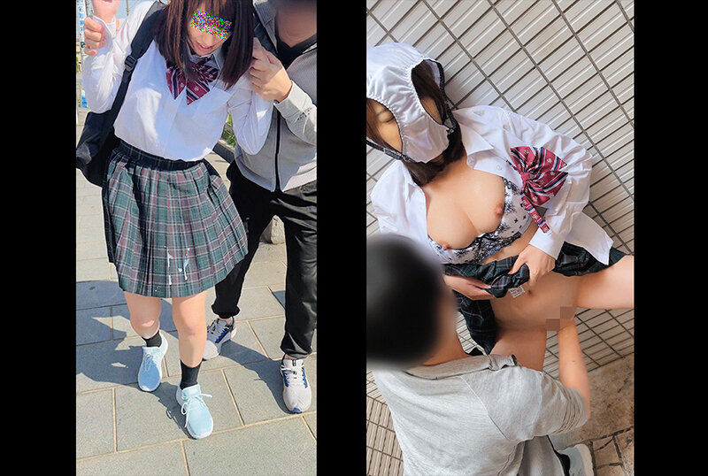 「【素人】巨乳制服マネージャーが部員たちに羞恥プレイで辱められ中出しぶっかけされる」のサンプル画像1枚目