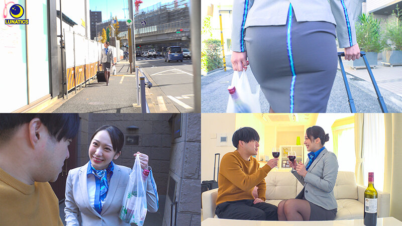 「弥生みづき 巨尻キャビンアテンダントの誘惑に負けて中出し連発！スチュワーデスコスの美尻テクがすごい」のサムネイル