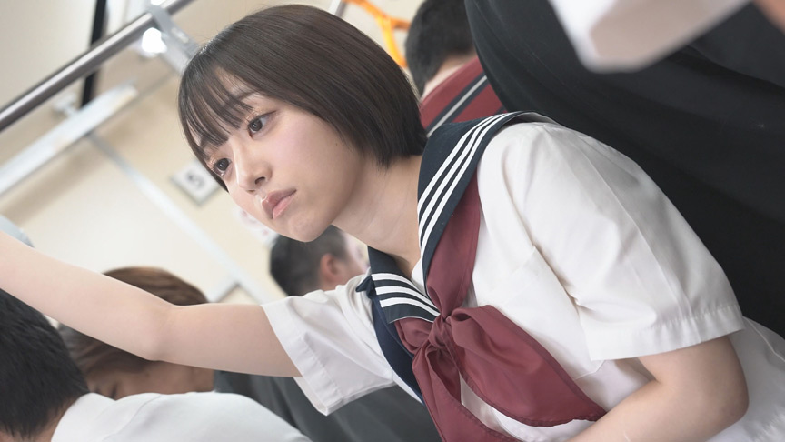 「【素人JK】通学電車で激震ローター責め！ガニ股痙攣で何度も絶頂する田舎娘の羞恥プレイ」のサムネイル