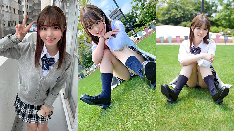 「【素人美少女】制服JDの彼氏とのプライベート映像流出!ホテルで中出し連発の濃厚ハメ撮り」のサンプル画像1枚目